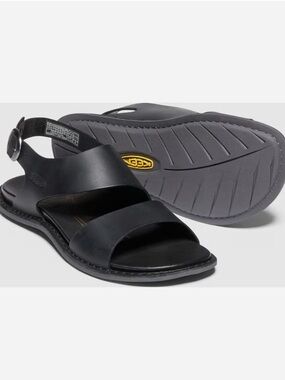 Keen Sofia Leather Sandals Black Size 7.5 Beach Walking Travel